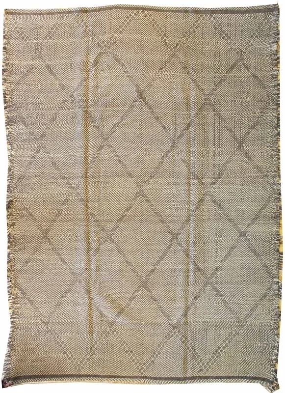 Vintage Beni Ouraine Handwoven Tribal Rug, J38319