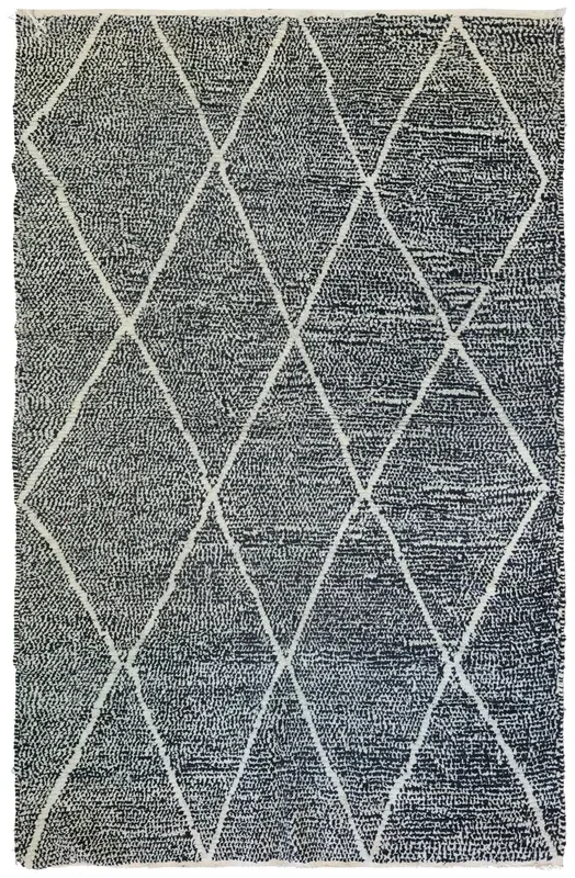 Vintage Berber Handwoven Tribal Rug, J74080