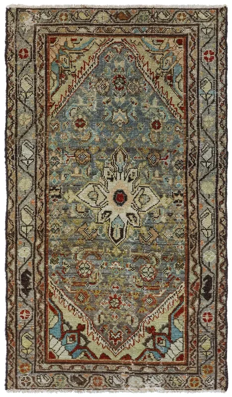 Vintage Bibikabad Handwoven Tribal Rug, J78901