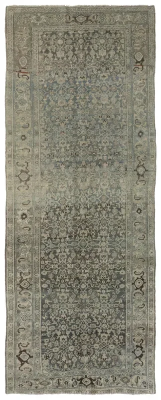 Vintage Bijar Handwoven Traditional Rug, J72694