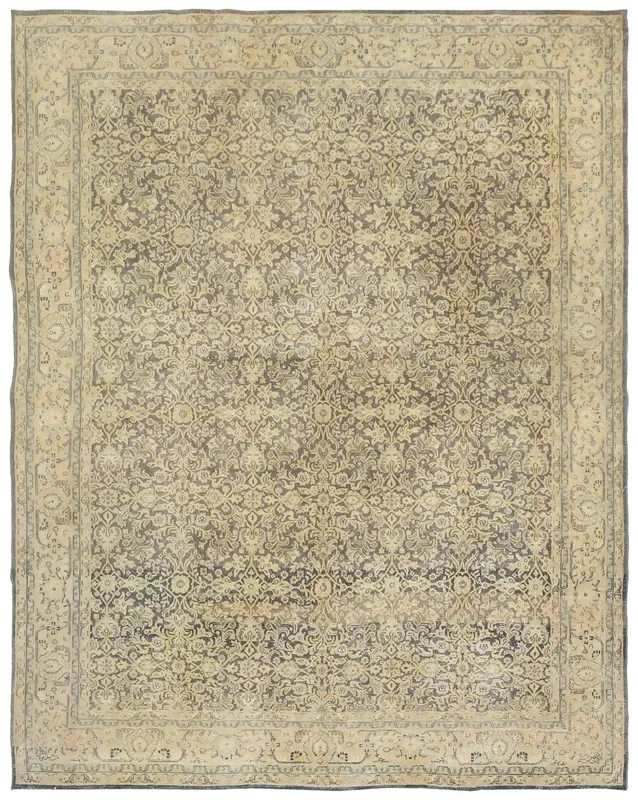 Vintage Bijar Handwoven Traditional Rug, J73452