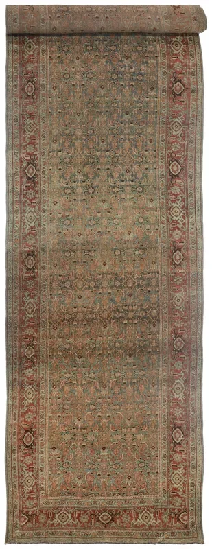 Vintage Bijar Handwoven Tribal Rug, J70632