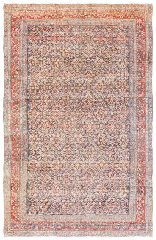 Vintage Bijar Handwoven Tribal Rug, J73222