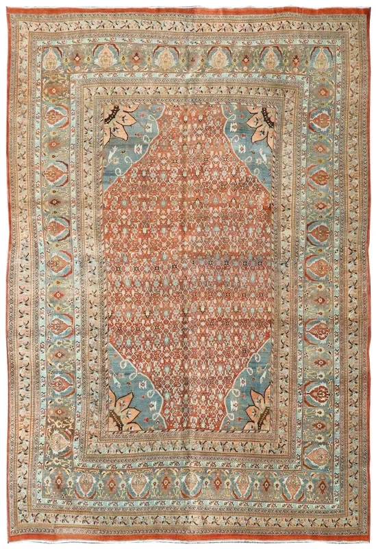 Vintage Bijar Handwoven Tribal Rug, J76520
