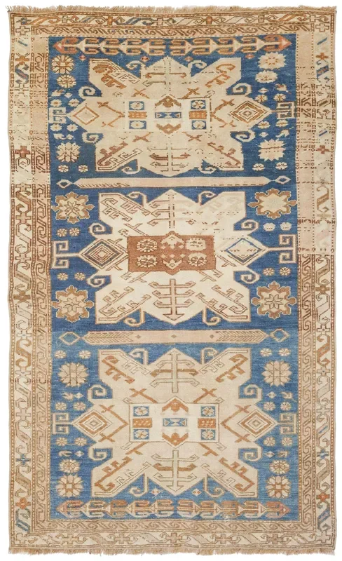 Vintage Dagastan Handwoven Tribal Rug, J73273