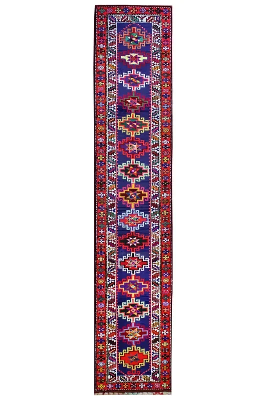 Vintage Herki Handwoven Tribal Rug, J59020