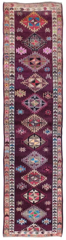 Vintage Herki Handwoven Tribal Rug, J64599