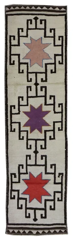Vintage Herki Handwoven Tribal Rug, J66575