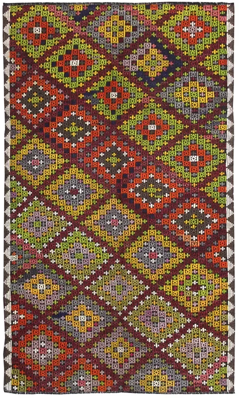 Vintage Jijim Handwoven Tribal Rug, J64685