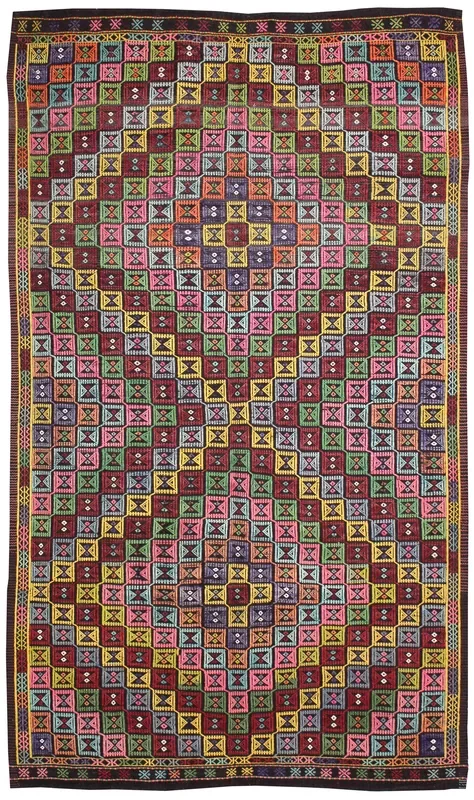 Vintage Jijim Handwoven Tribal Rug, J64800