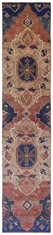 Vintage Kars Handwoven Tribal Rug, J70986