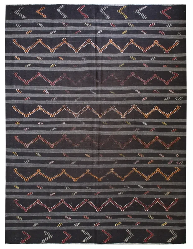 Vintage Kil Kilim Handwoven Tribal Rug, J59110