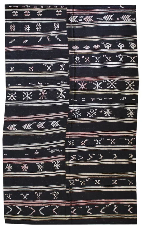 Vintage Kil Kilim Handwoven Tribal Rug, J59114