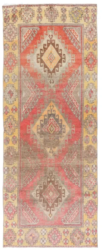 Vintage Konya Handwoven Tribal Rug, J72368