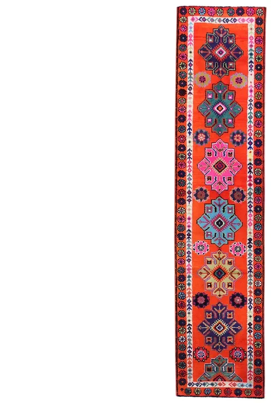 Vintage Kurd Handwoven Tribal Rug, J50373