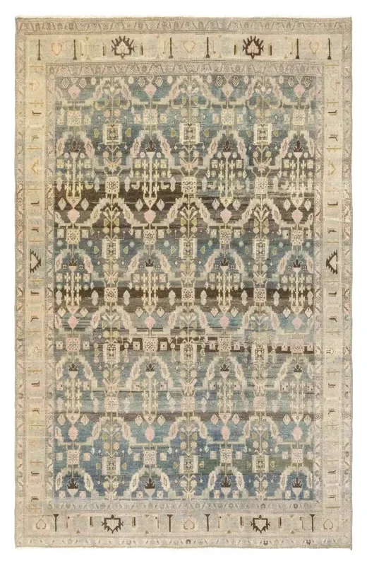 Vintage Lilihan Handwoven Tribal Rug, J75657