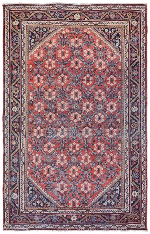 Vintage Mahal Handwoven Tribal Rug, J69278