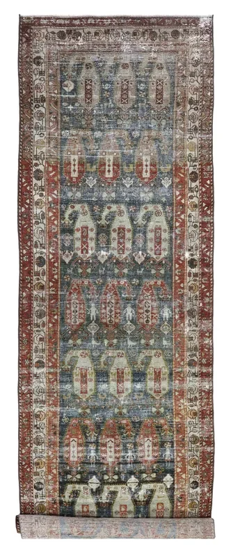 Vintage Malayer Handwoven Tribal Rug, J75881
