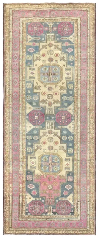Vintage Shirvan Handwoven Tribal Rug, J68469