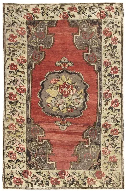 Vintage Sivas Handwoven Tribal Rug, J40174