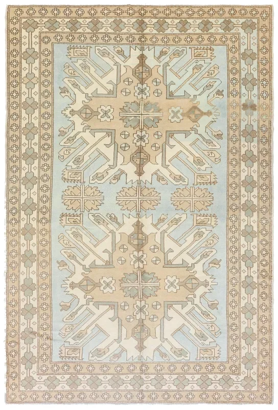 Vintage Sultanhan Handwoven Tribal Rug, J72399