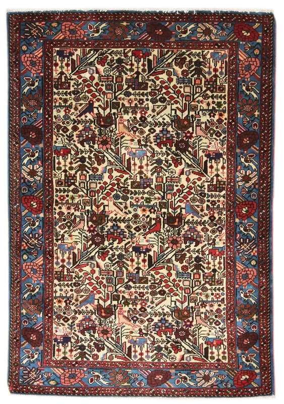 Vintage Tafresh Handwoven Tribal Rug, J41851
