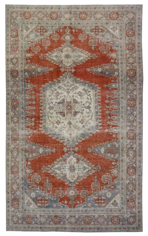 Vintage Vecce Handwoven Tribal Rug, J66960