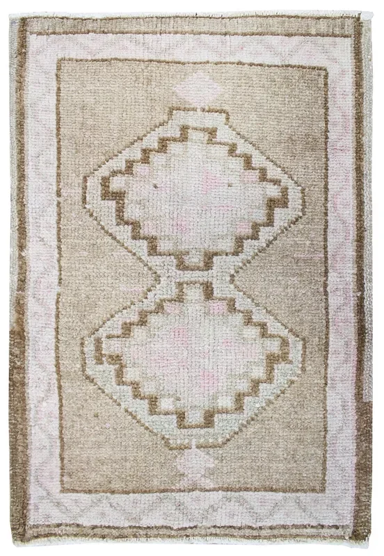 Vintage Yastik Handwoven Tribal Rug, J67073