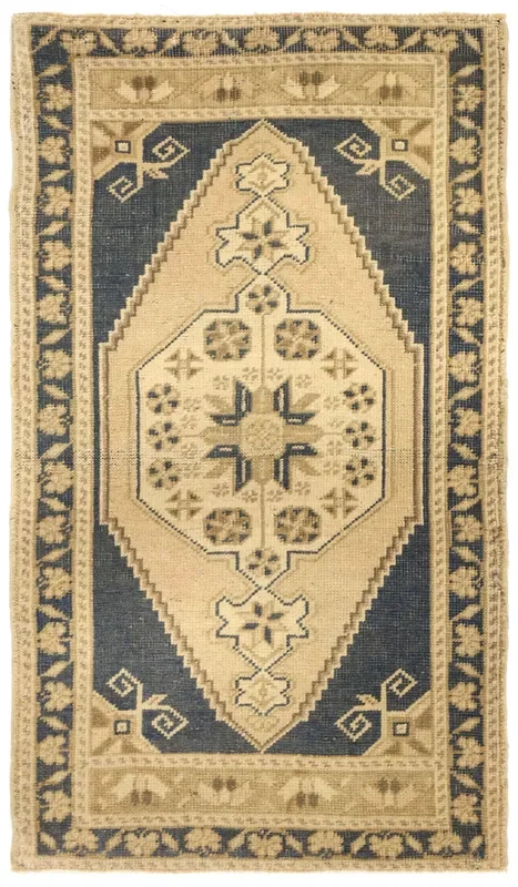 Vintage Yastik Handwoven Tribal Rug, J77703