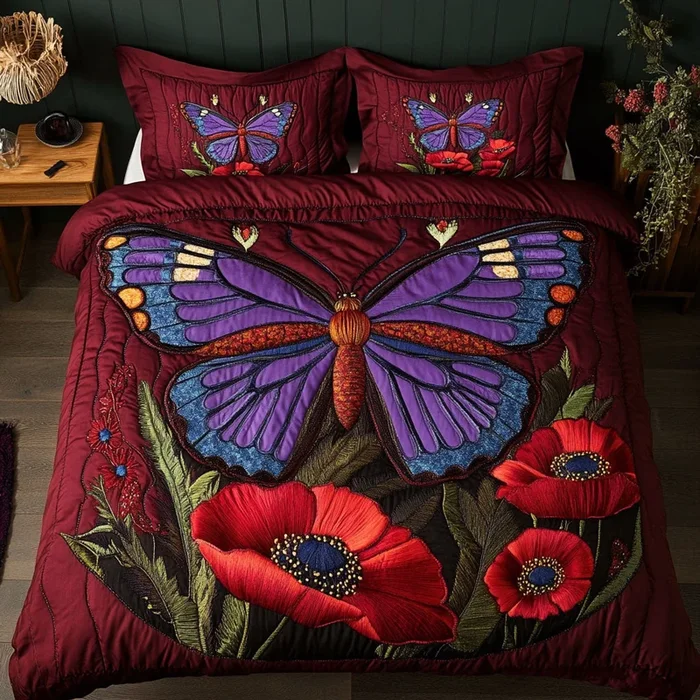 Violet Butterfly WP0605033CL Duvet Cover Set