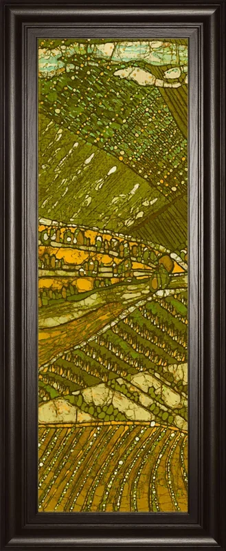 Vneyard Batik I By Andrea Davis – Framed Print Wall Art – Green