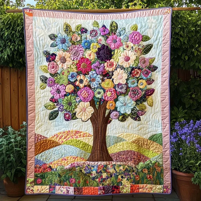 Wildflower Tree WN0808118CL Quilt