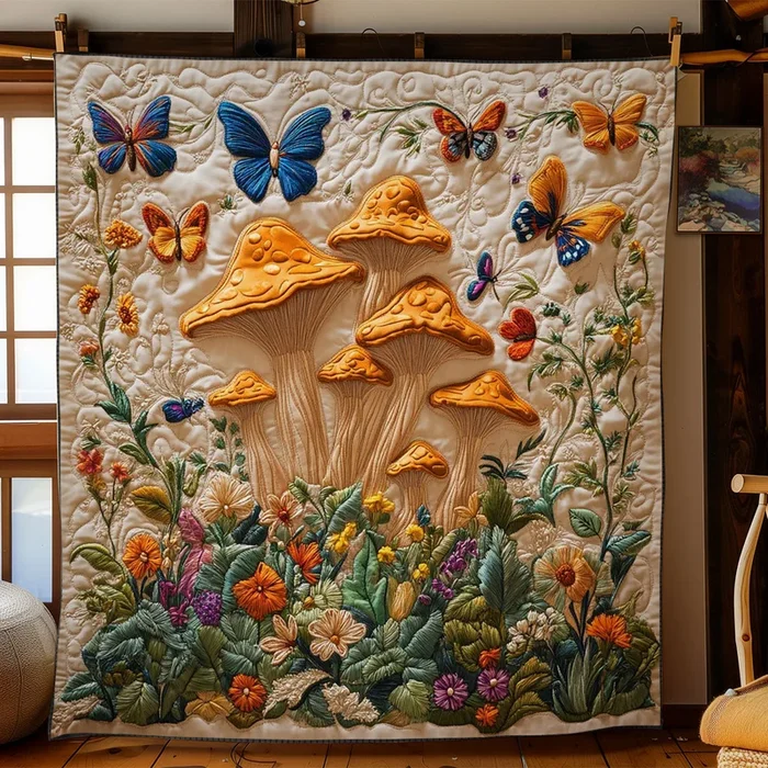 Woodland Mushroom Fantasy WN2605038CL Quilt