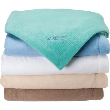 WynRest Fleece Blanket Full 80×90 Pearl Case Of 4