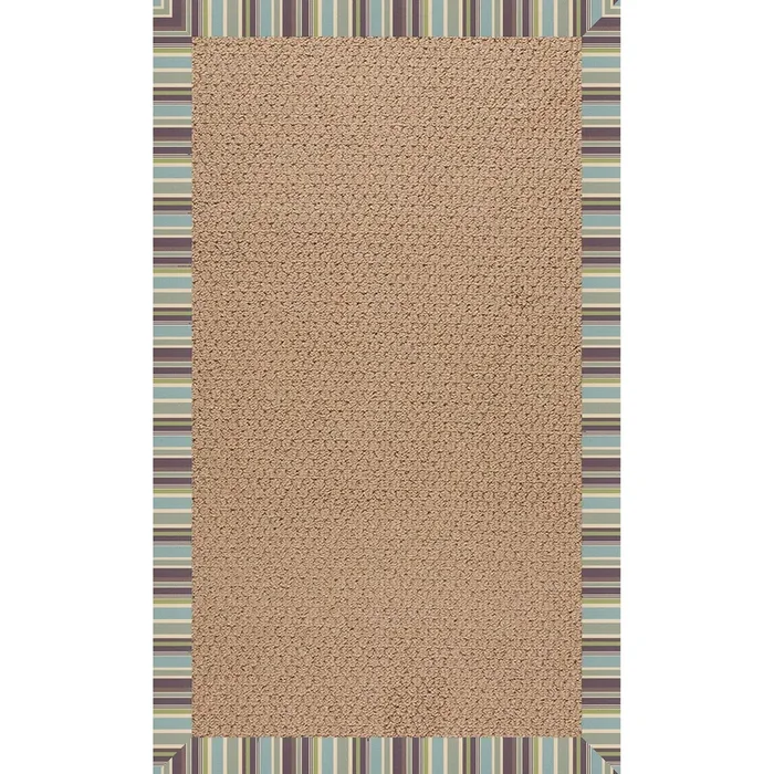 Zoe-Raffia Blue Stripe